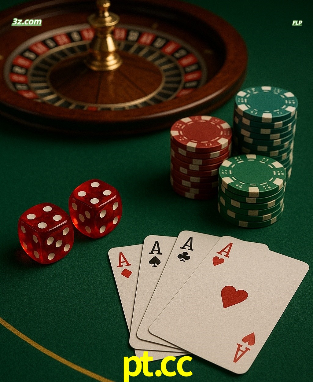 Cassino online pt.cc com jogos de mesa: roleta, dados, pôquer e fichas